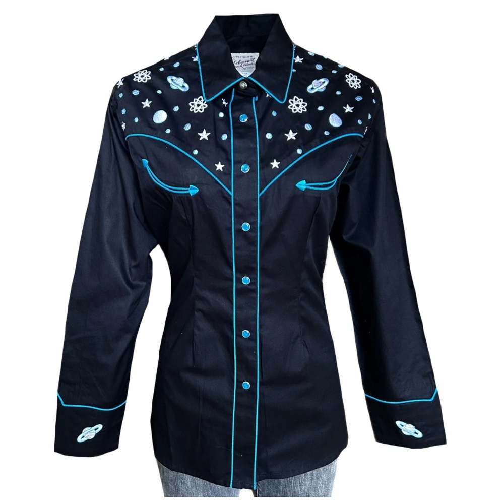 NWT Women's Out of This World Embroidered
Black Western Shirt